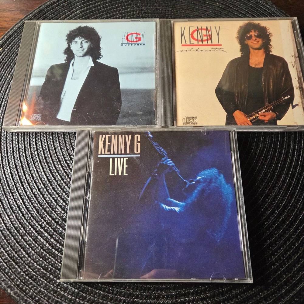 Kenny G CD Lot 3 Albums Duotones Silhouette Live Smooth Jazz Saxophone 80s Music